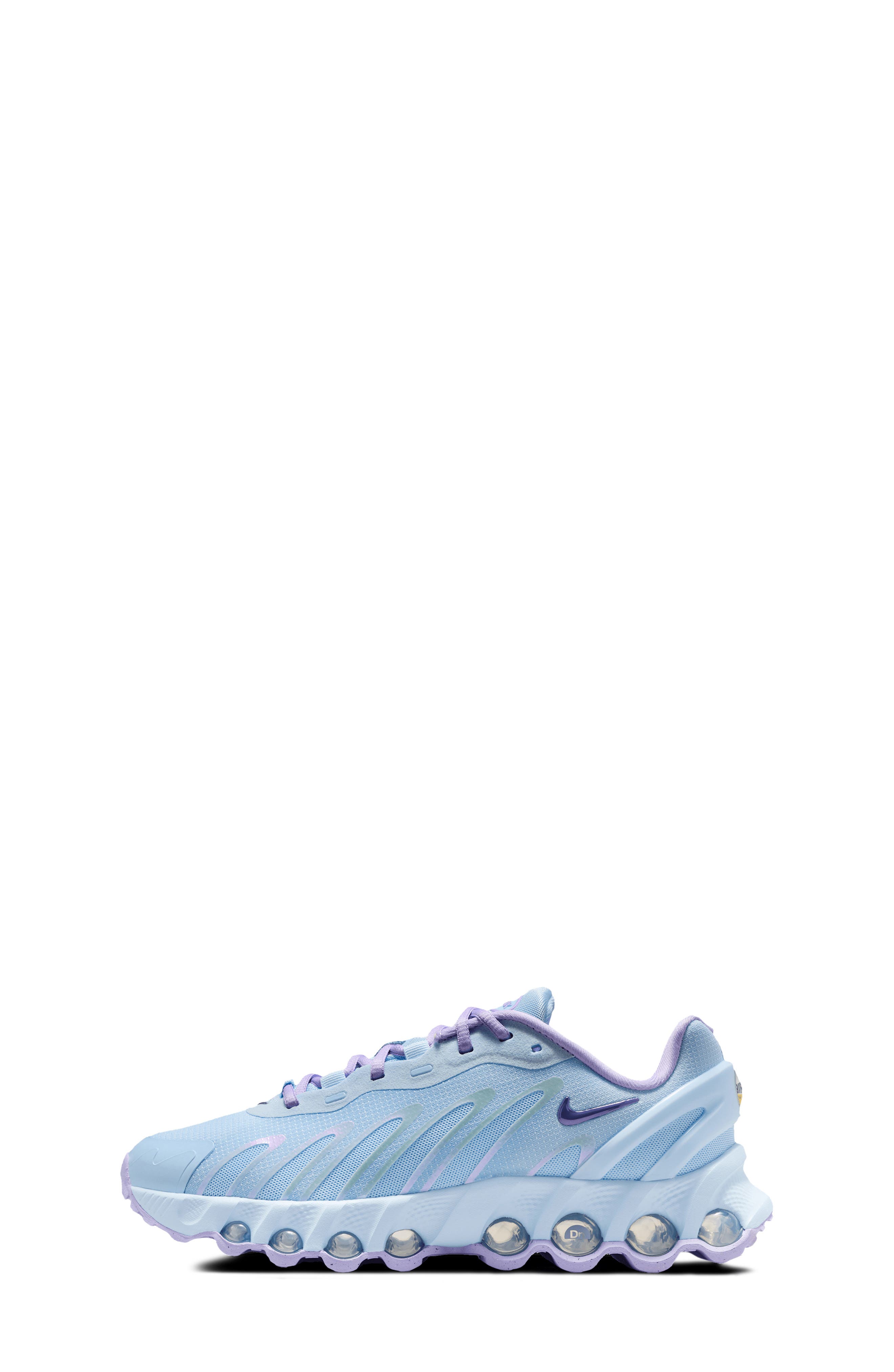 Nike Kids
 Air Max DN8 Sneaker, Alternate, color, Blue/ Silver/ Orange