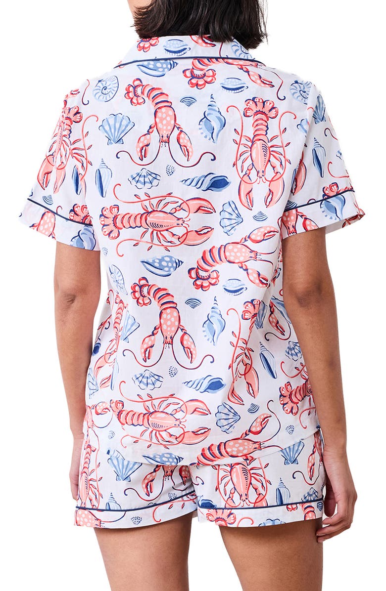 Printfresh Cotton Poplin Short Pajamas, Alternate, color, Cloud