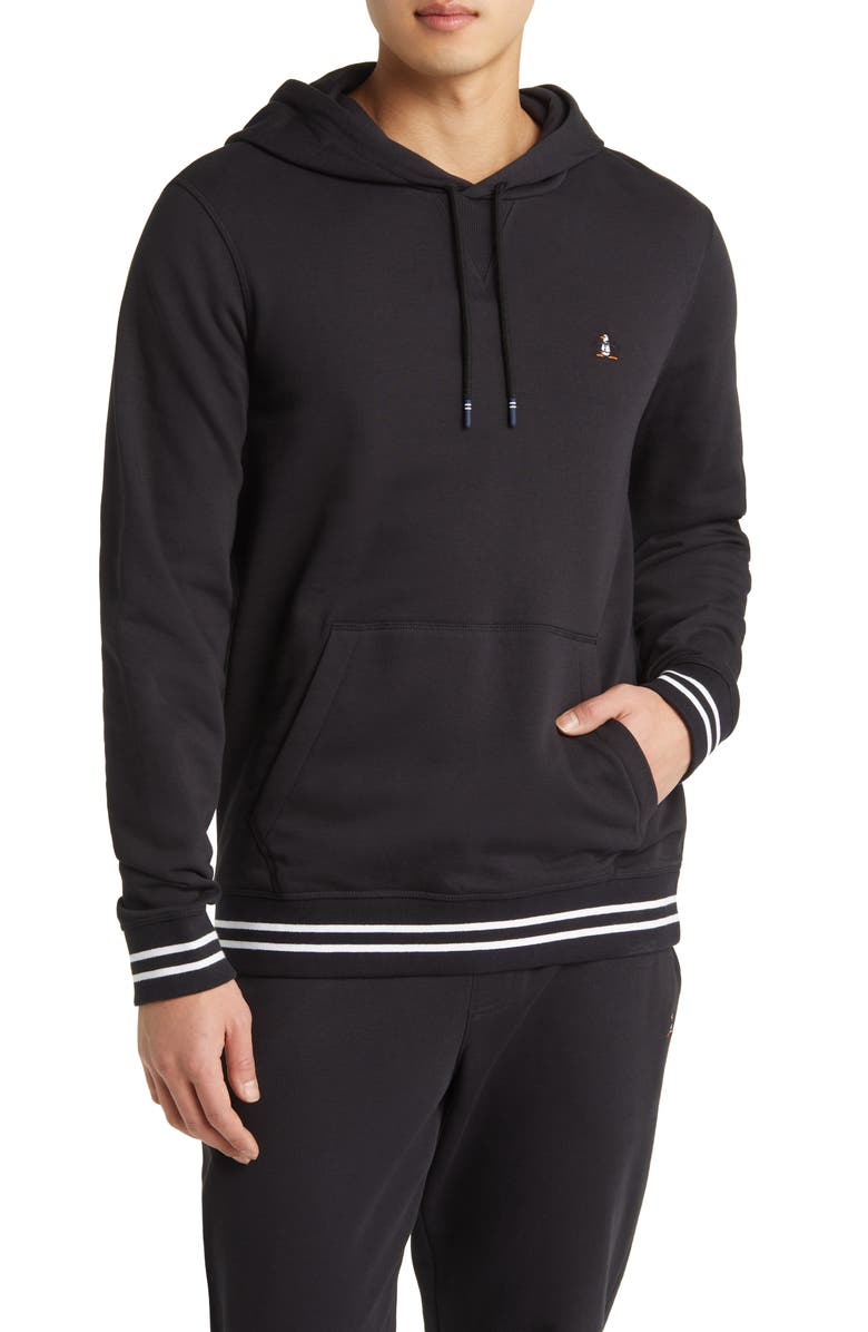 Original Penguin Fleece Pullover Hoodie, Main, color, 