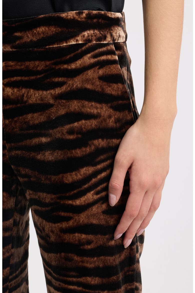 Print Flare Pants, Alternate, color, ANNE BLACK/ BROWN MULTI