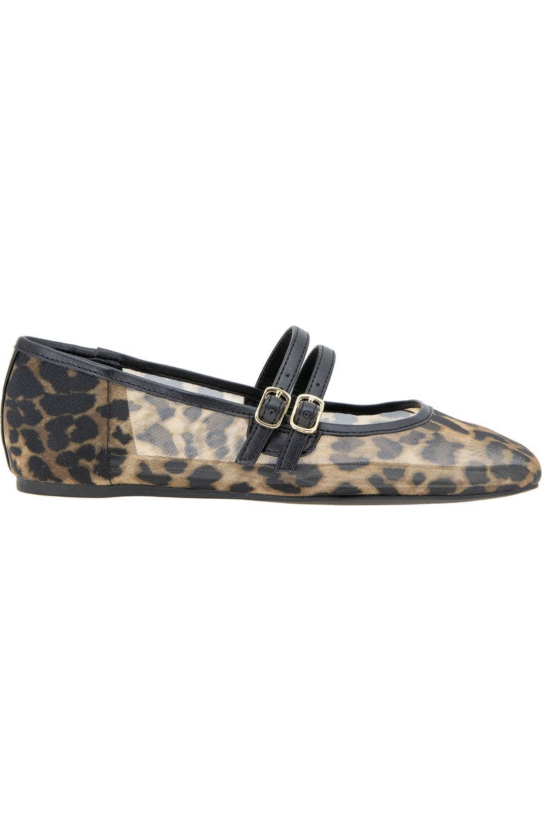 BCBGeneration Harisa Mary Jane Flat, Alternate, color, Cheetah Print