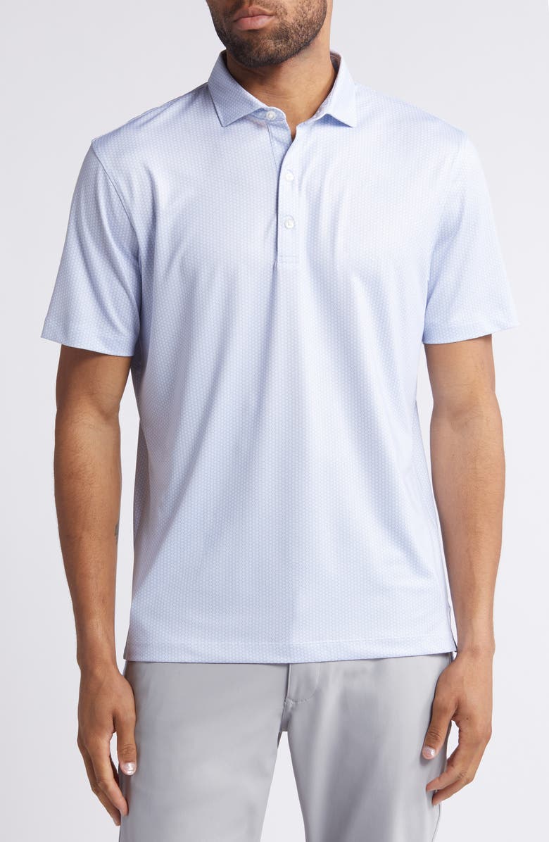 johnnie-O Ty Geo Print PREP-FORMANCE Polo, Main, color, 