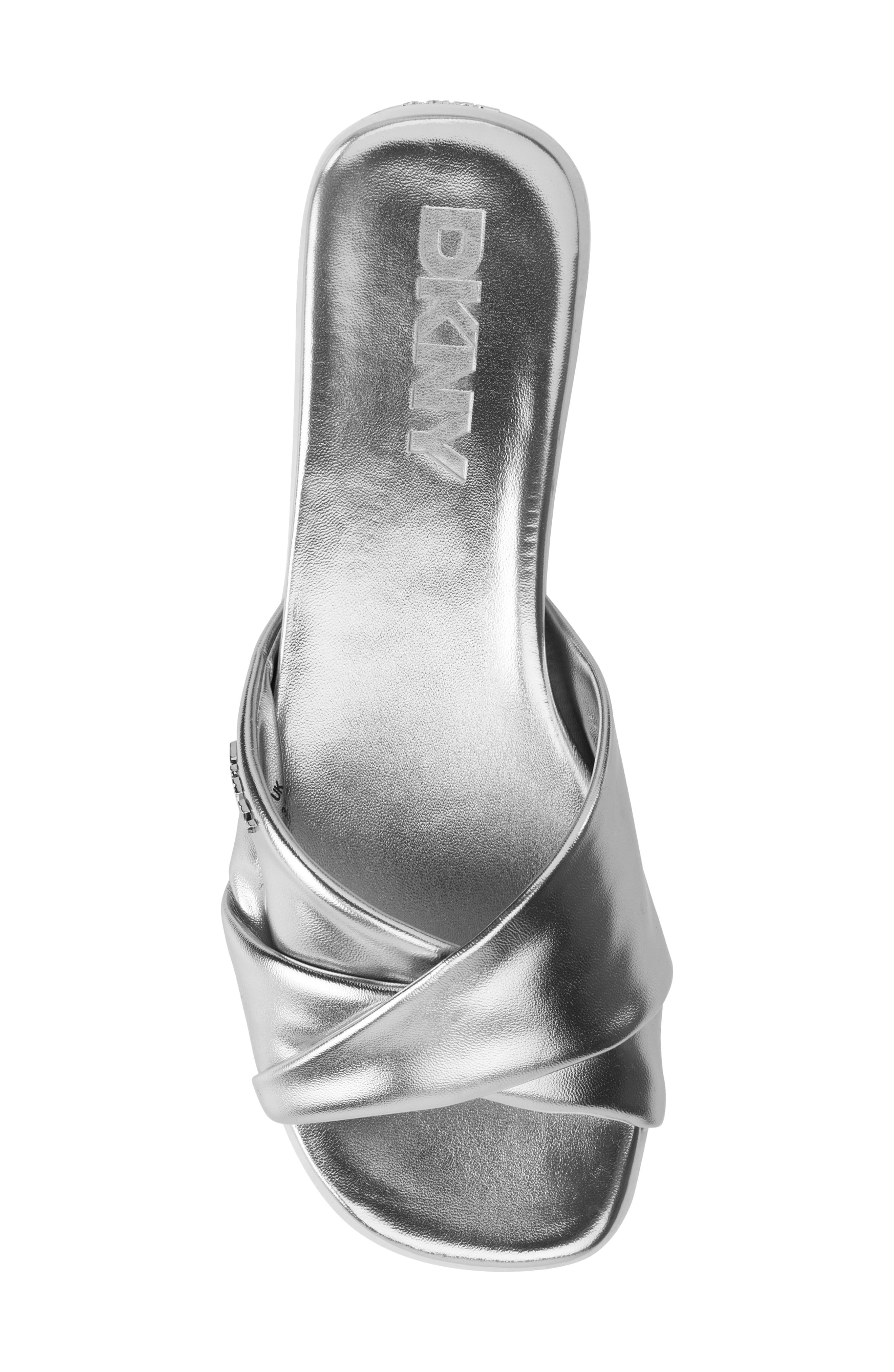 DKNY Jezebel Slide Sandal, Alternate, color, Silver
