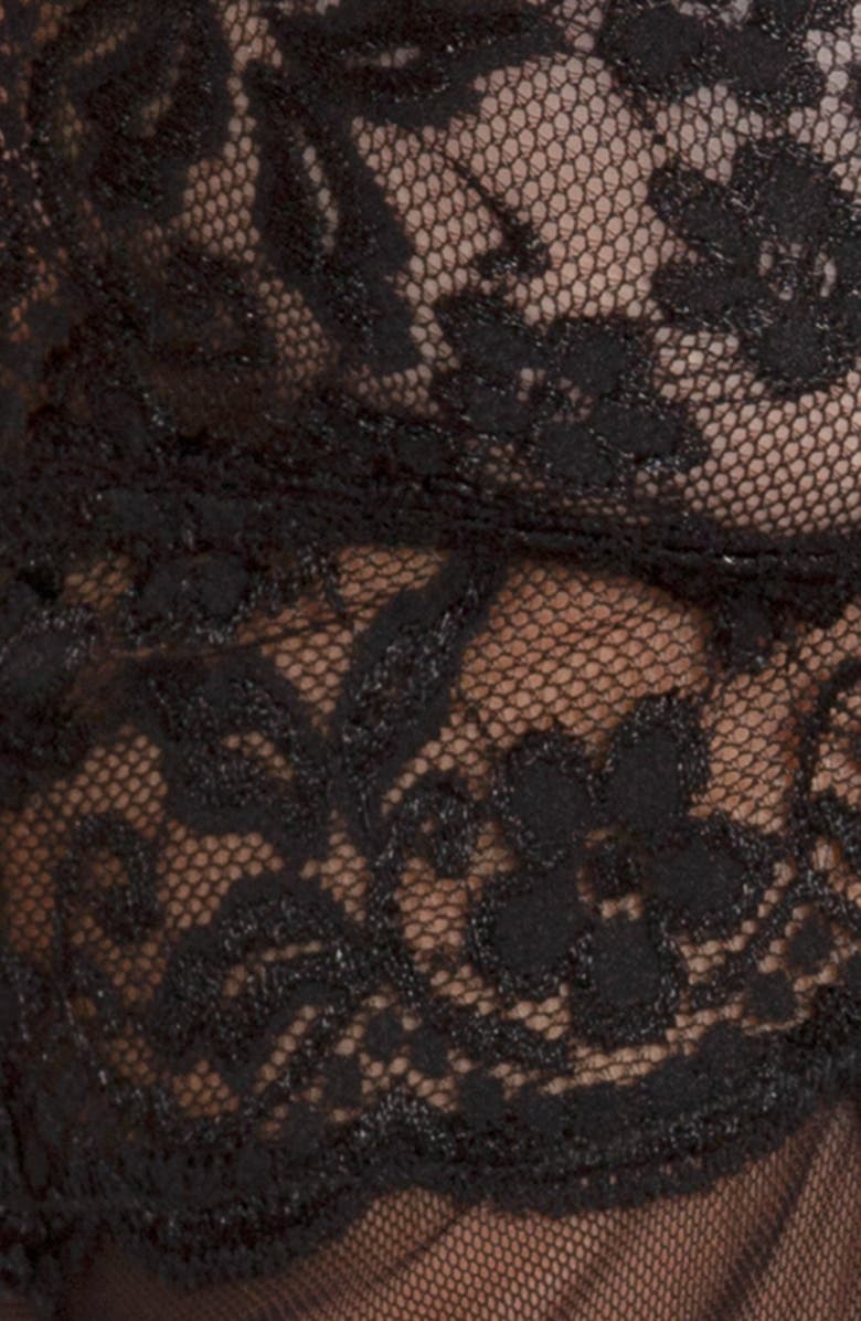 In Bloom by Jonquil Babydoll Chemise with Thong, Alternate, color, 