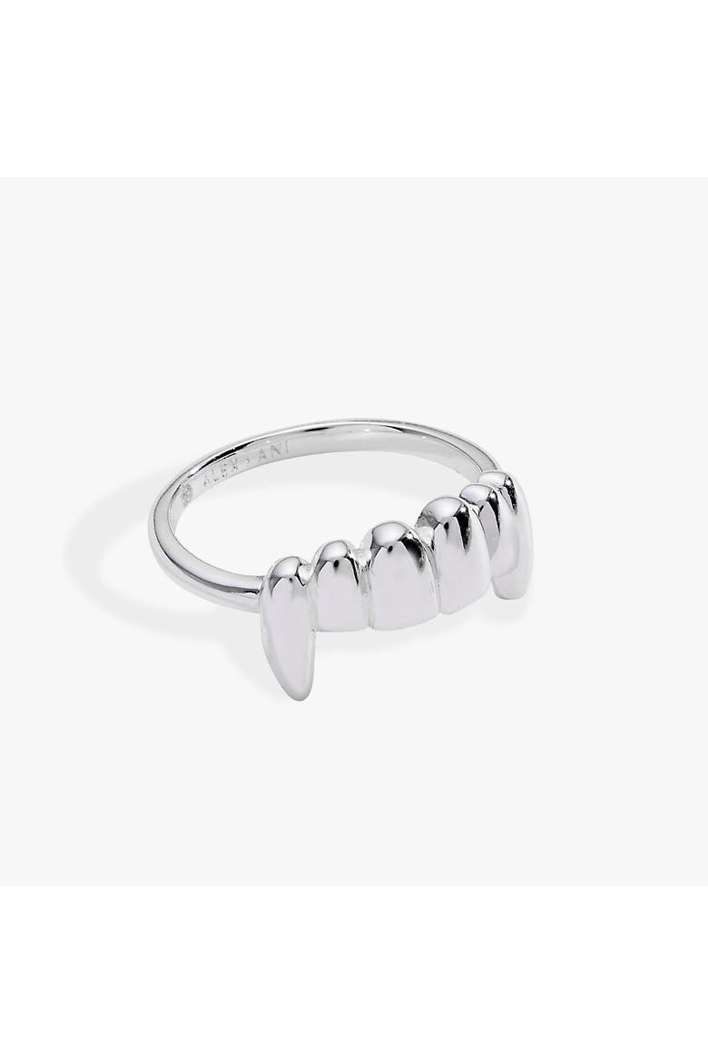 Vampire Teeth Fangs Ring, Alternate, color, Silver