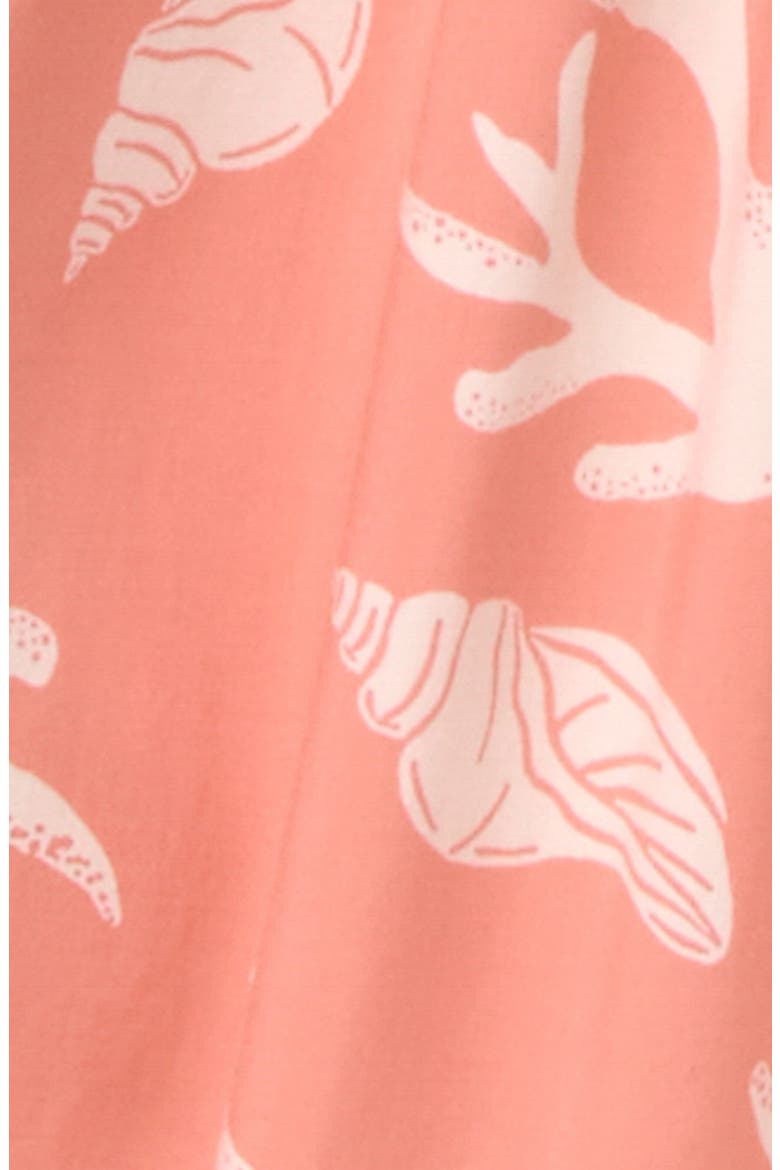 Mallorca Smocked Cover-Up Maxi Dress, Alternate, color, SHELL OR HIGH WATER