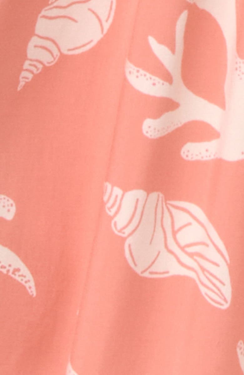 LSPACE Mallorca Smocked Cover-Up Maxi Dress, Alternate, color, Shell Or High Water