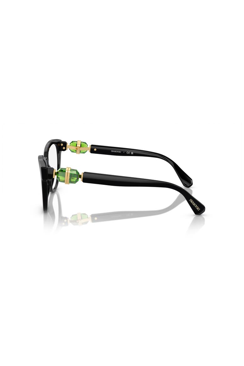 54mm Round optical glasses, Alternate, color, Black