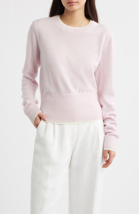 Tove Layered Look Wool & Cashmere Sweater