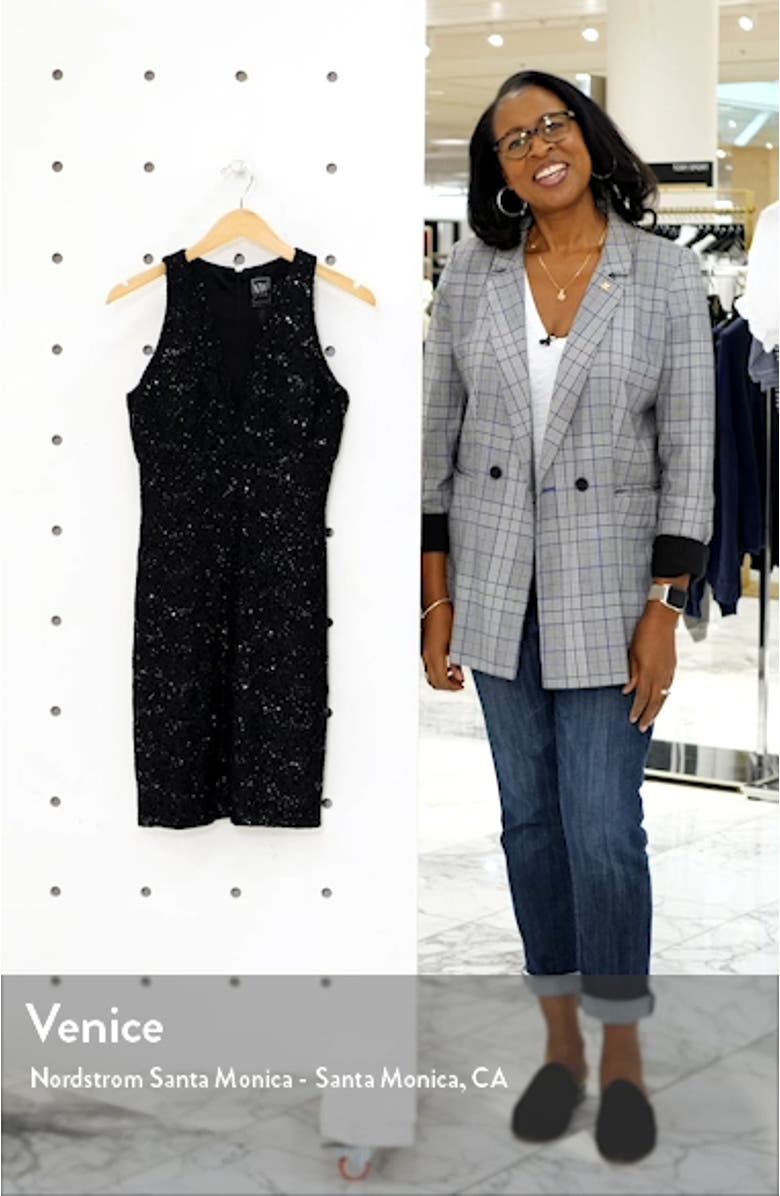 Lace & Sequin Cocktail Dress, sales video thumbnail