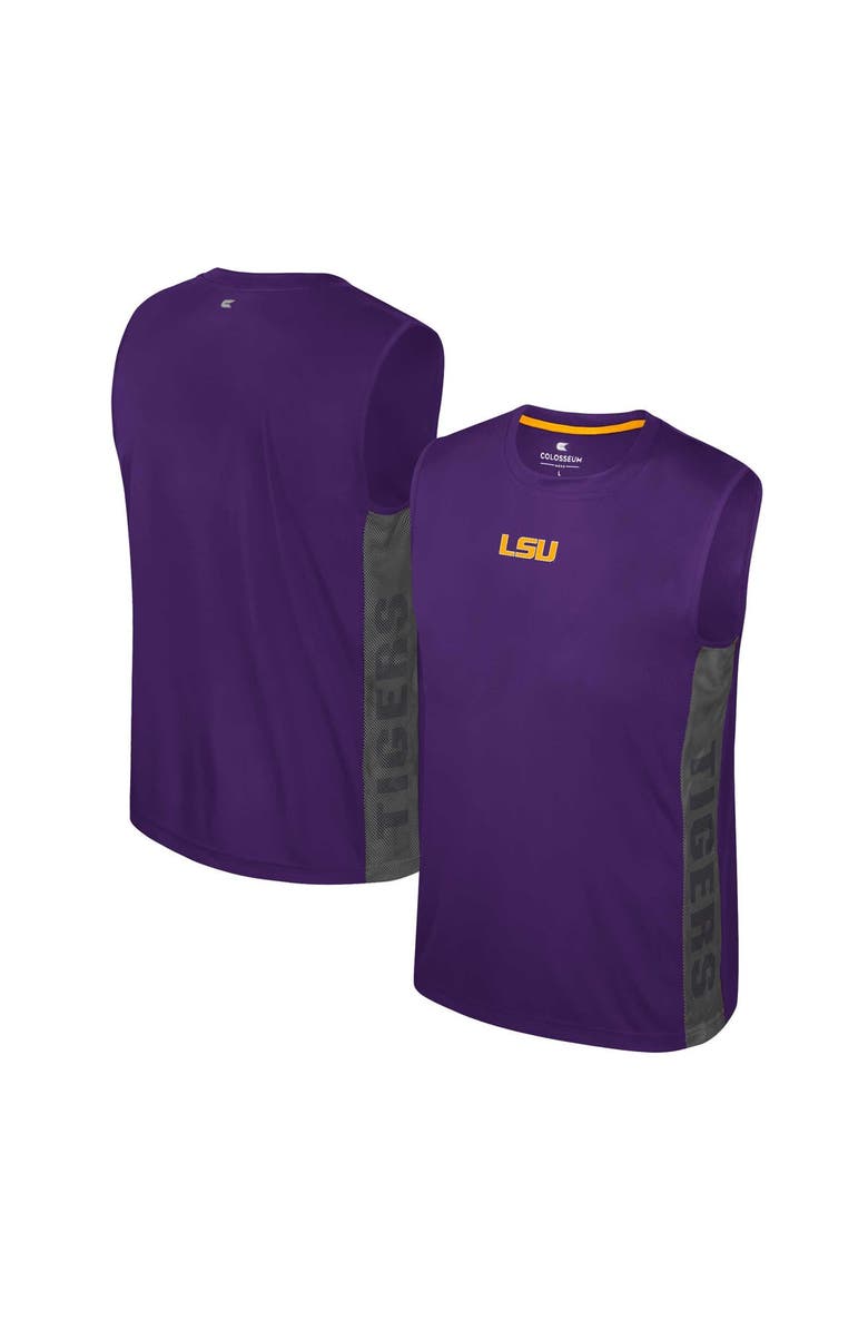 COLOSSEUM Youth Colosseum Purple LSU Tigers Smak Talk Sleeveless T-Shirt, Main, color, 