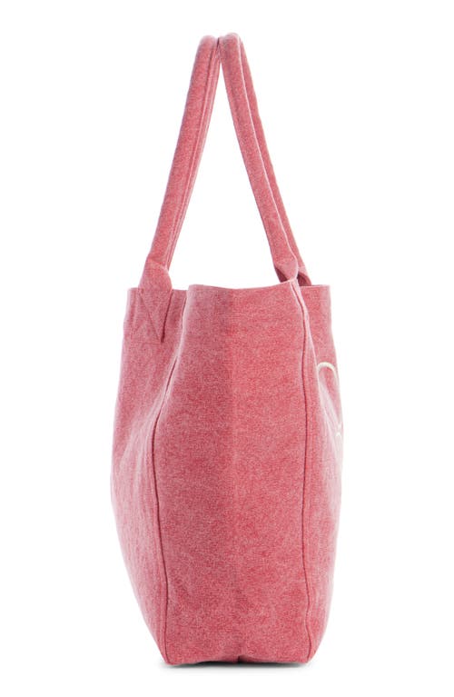 Isabel Marant Yenky Embroidered Logo Canvas Tote In Red