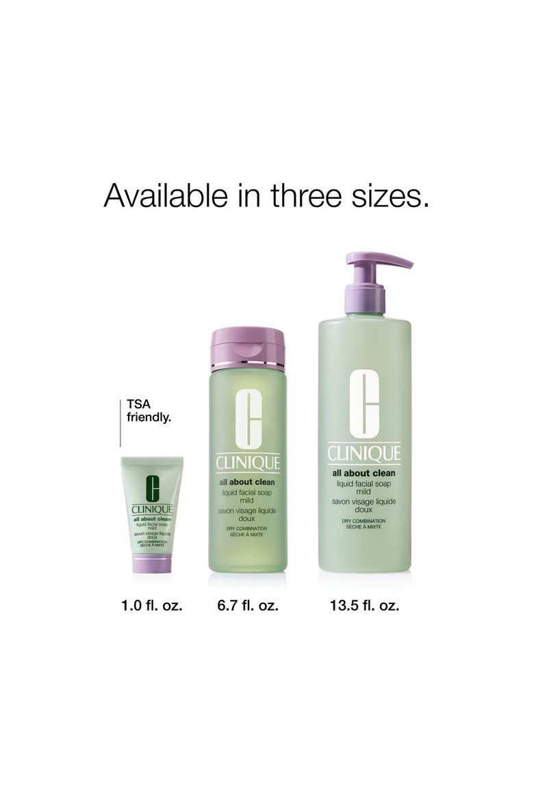 Jumbo All About Clean™ Liquid Facial Soap Cleanser, Alternate, color, SKIN TYPE 1/2
