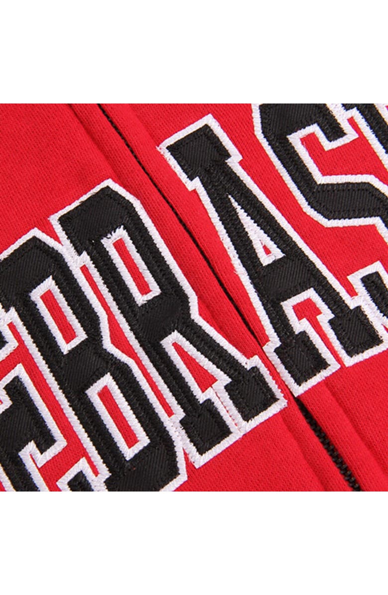 COLOSSEUM Women's Stadium Athletic Scarlet Nebraska Huskers Arched Name Full-Zip Hoodie, Alternate, color, Red