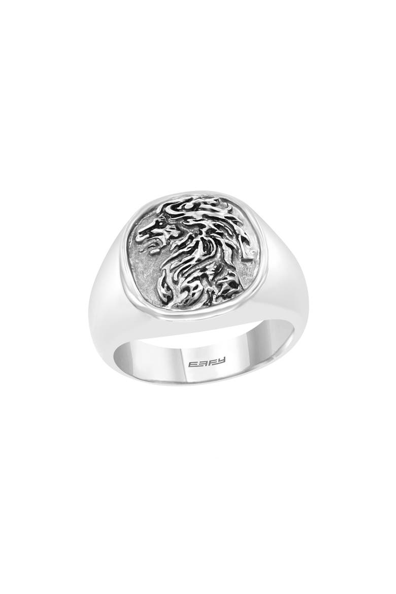 Sterling Silver Signet Ring, Main, color, SILVER