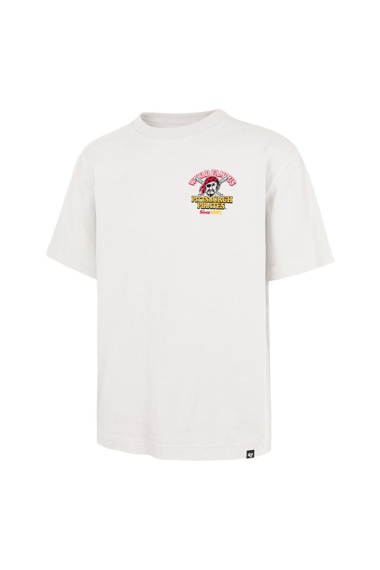 Men's '47 Cream Pittsburgh Pirates Glizzy T-Shirt, Alternate, color, Cream