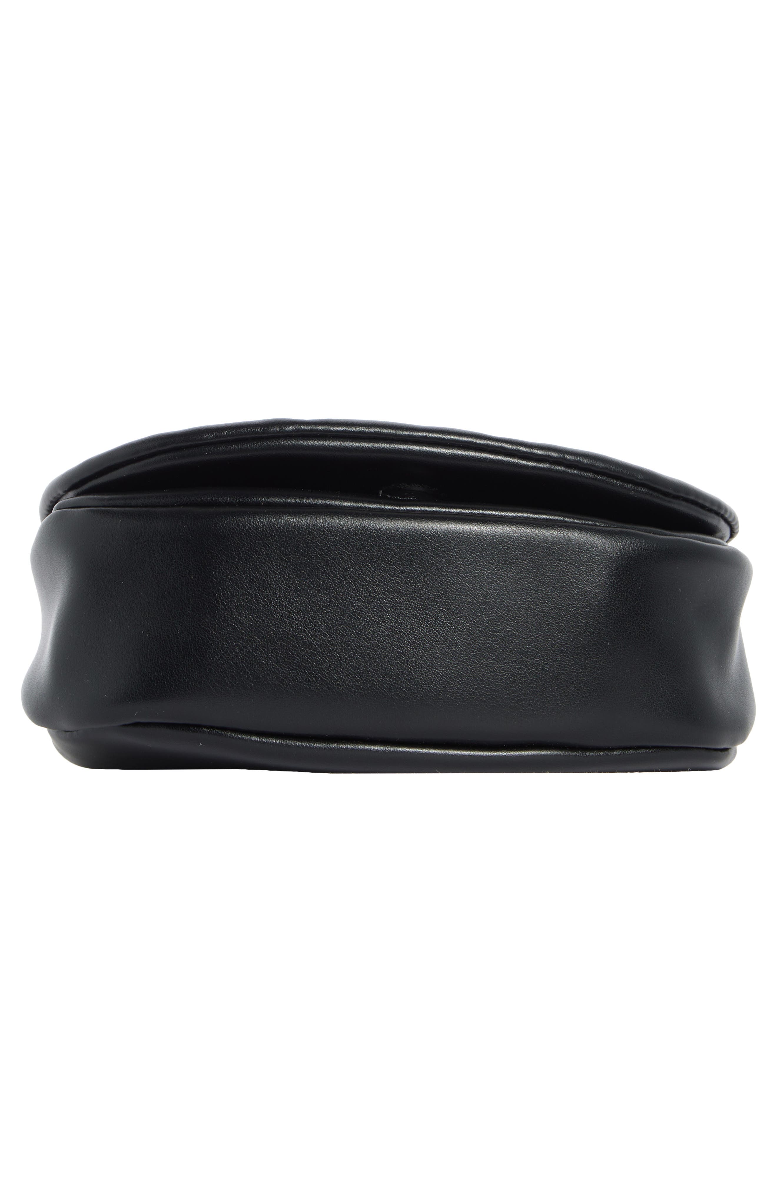 BCBG Statement Hardware Clutch, Alternate, color, Black
