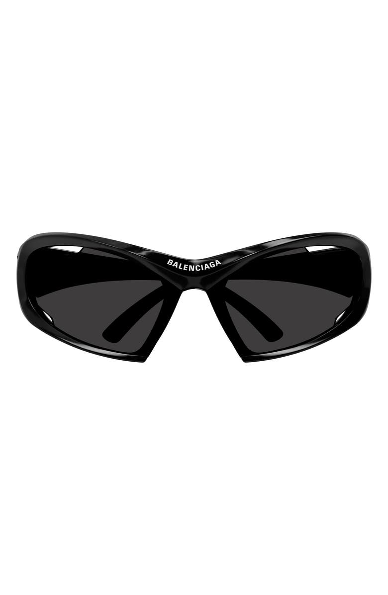 Balenciaga 78mm Oversize Geometric Sunglasses, Main, color,