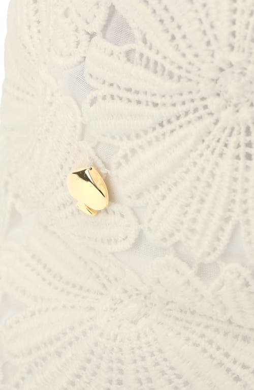 Kate Spade New York Daisy Lace Bucket Hat In Fresh White