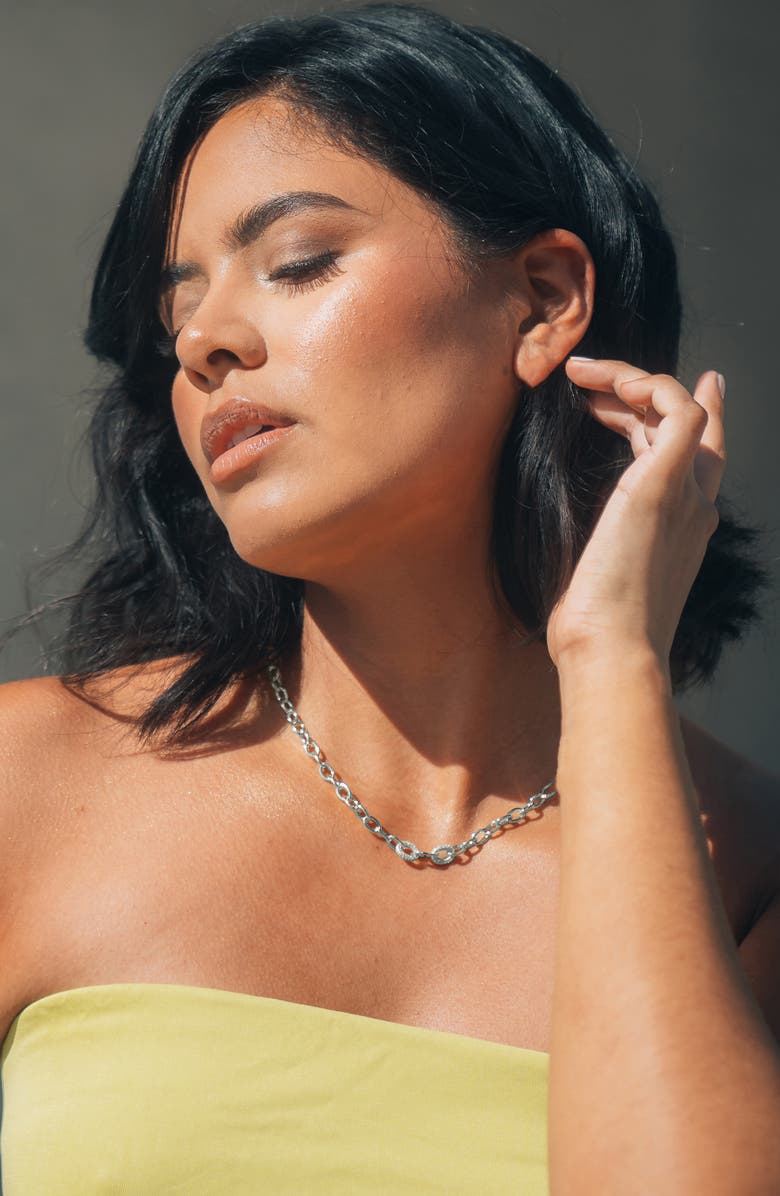 Sterling Forever Reina Chain Necklace, Main, color, 