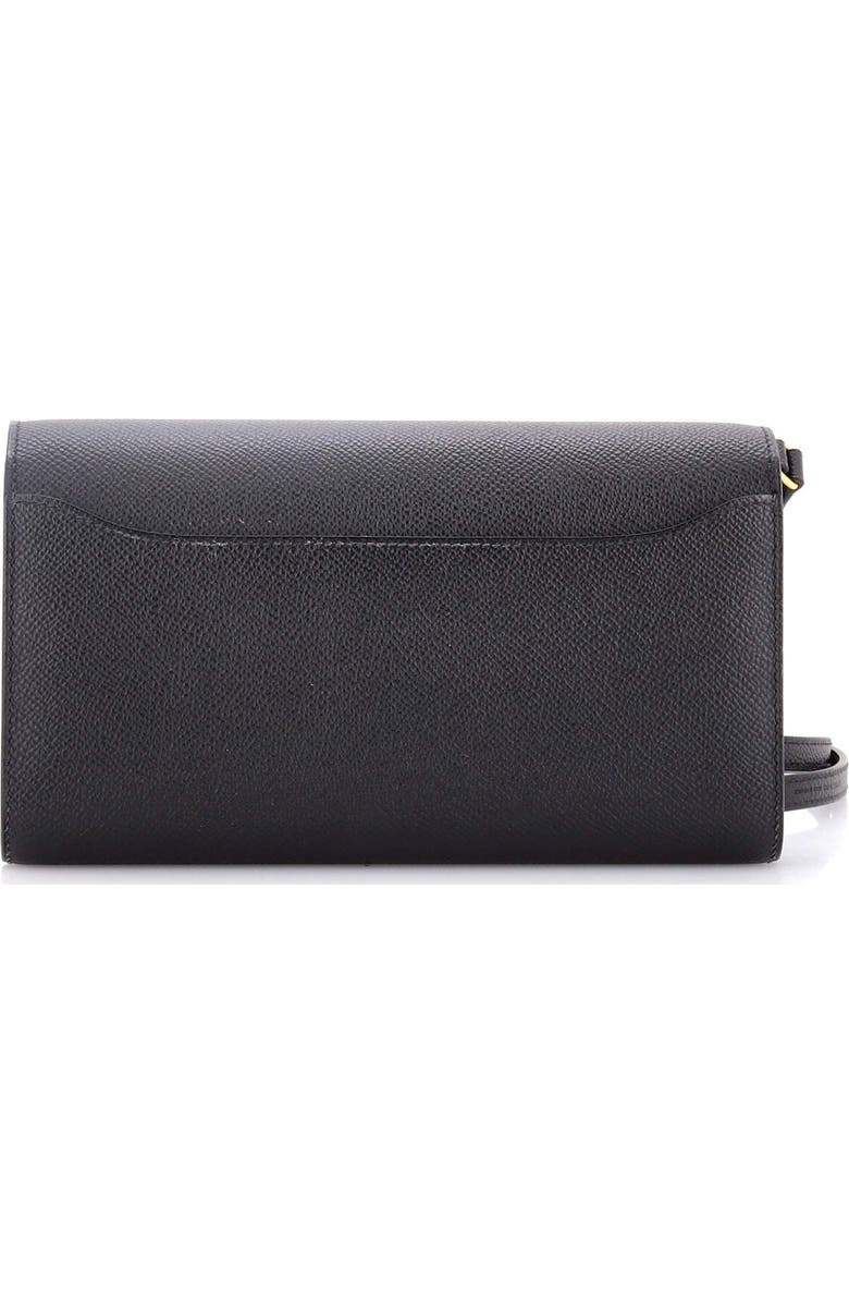 Pre-Owned Hermes Constance To Go Wallet Epsom, Alternate, color, Noir