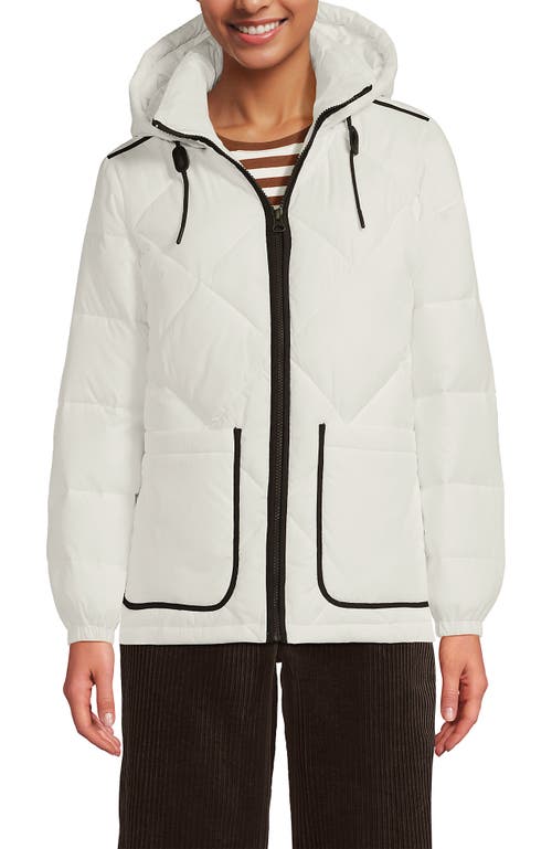 Lands' End Featherfree Insulated Diamond Quilted Jacket In White