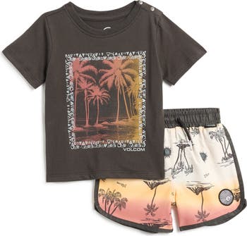 Jersey Graphic T-Shirt & Swim Shorts Set