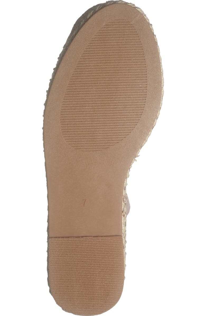 Reaction Kenneth Cole Beech Espadrille Flat, Alternate, color, Rose Metallic Fabric