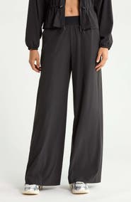 Zella Atlas Elastic Waist Wide Leg Pants
