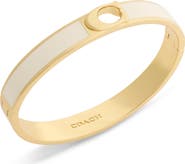 COACH Signature C Enamel Hinge Bangle