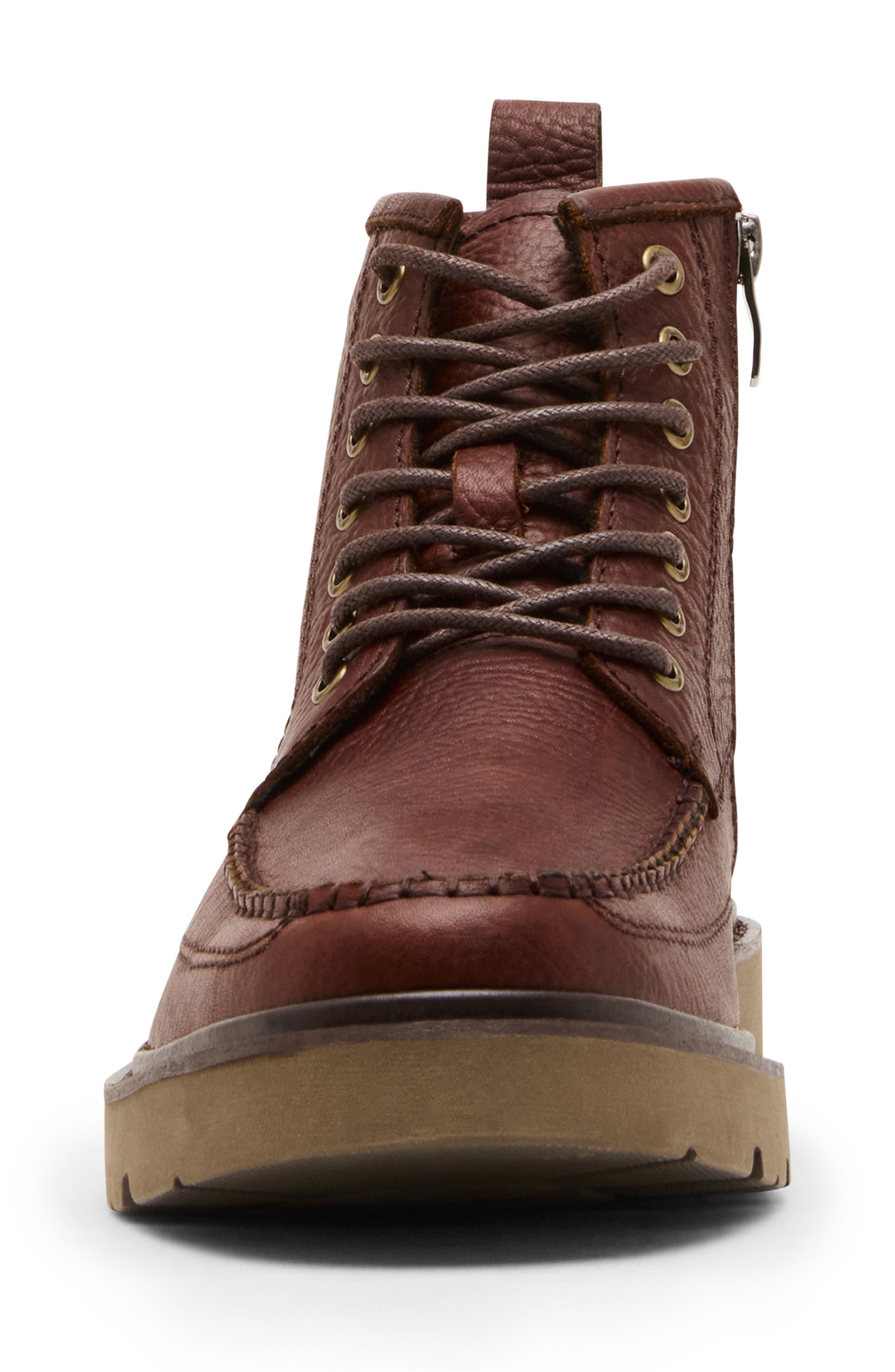 Daviston Moc Toe Boot, Alternate, color, TOBACCO