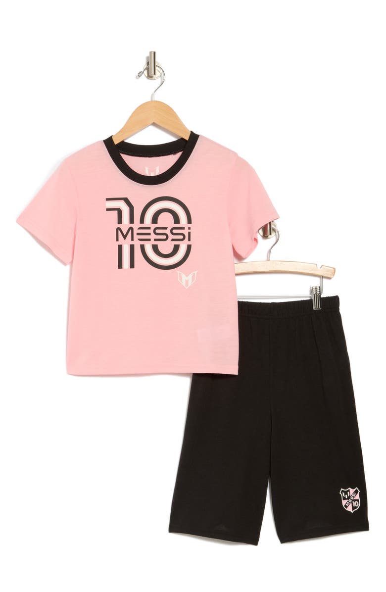 Messi Kids' Jersey Short Pajamas, Main, color, 