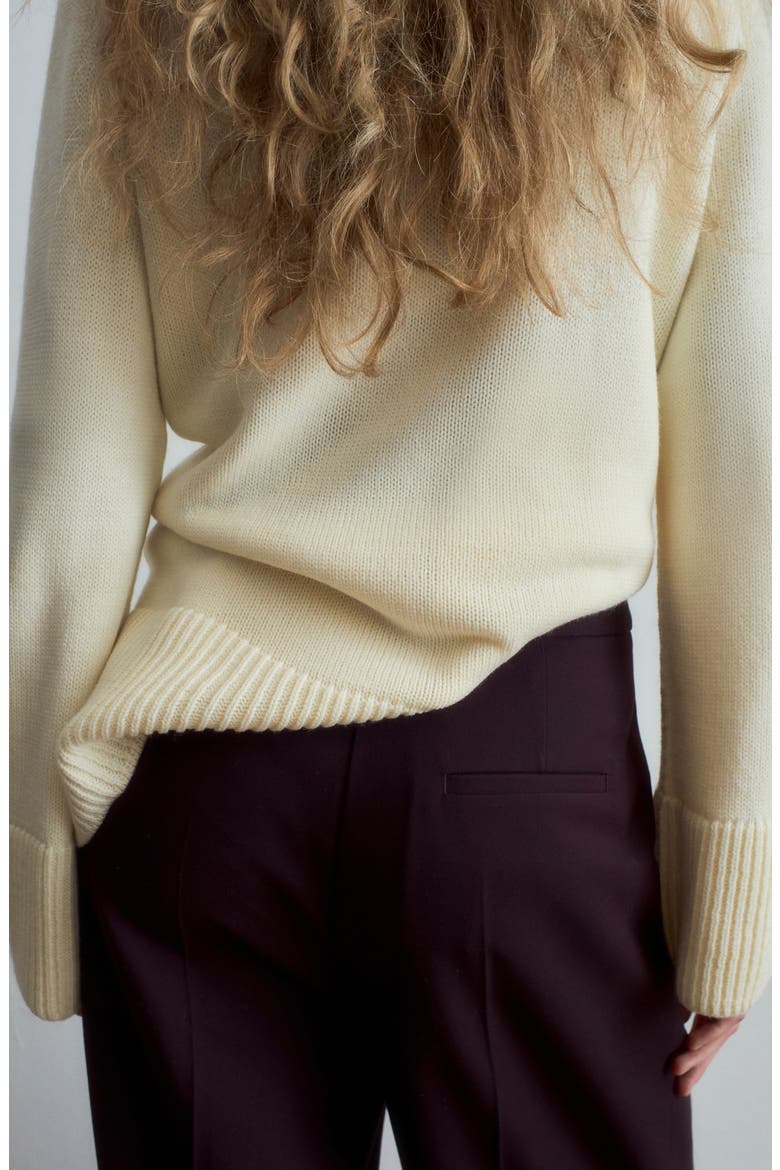 Pleated Wide Leg Pants, Alternate, color, MAROON