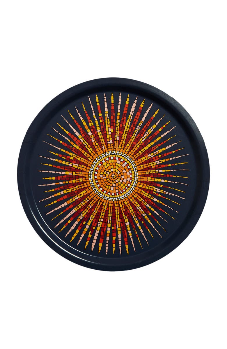 La DoubleJ Round Printed Tray, Main, color, 