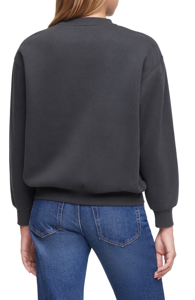 Wildfox Charlie Graphic Sweatshirt, Alternate, color, Pirate Black