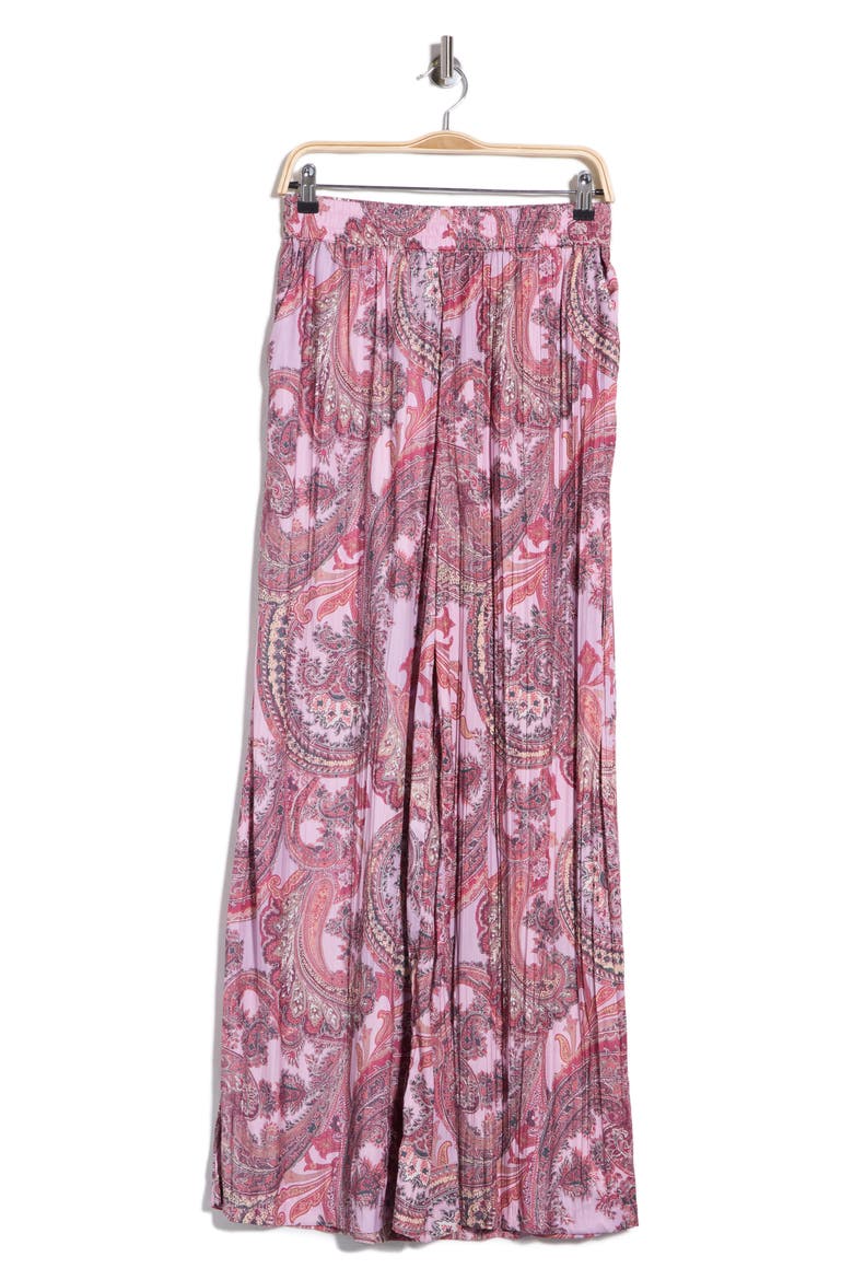 Lillian Paisley Wide Leg Pants, Alternate, color, MAUVE MULTI FRENCH PAISLEY