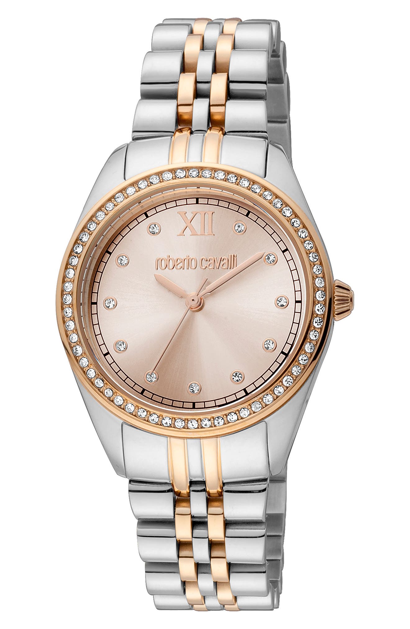 Roberto Cavalli Crystal Bracelet Watch, 31mm