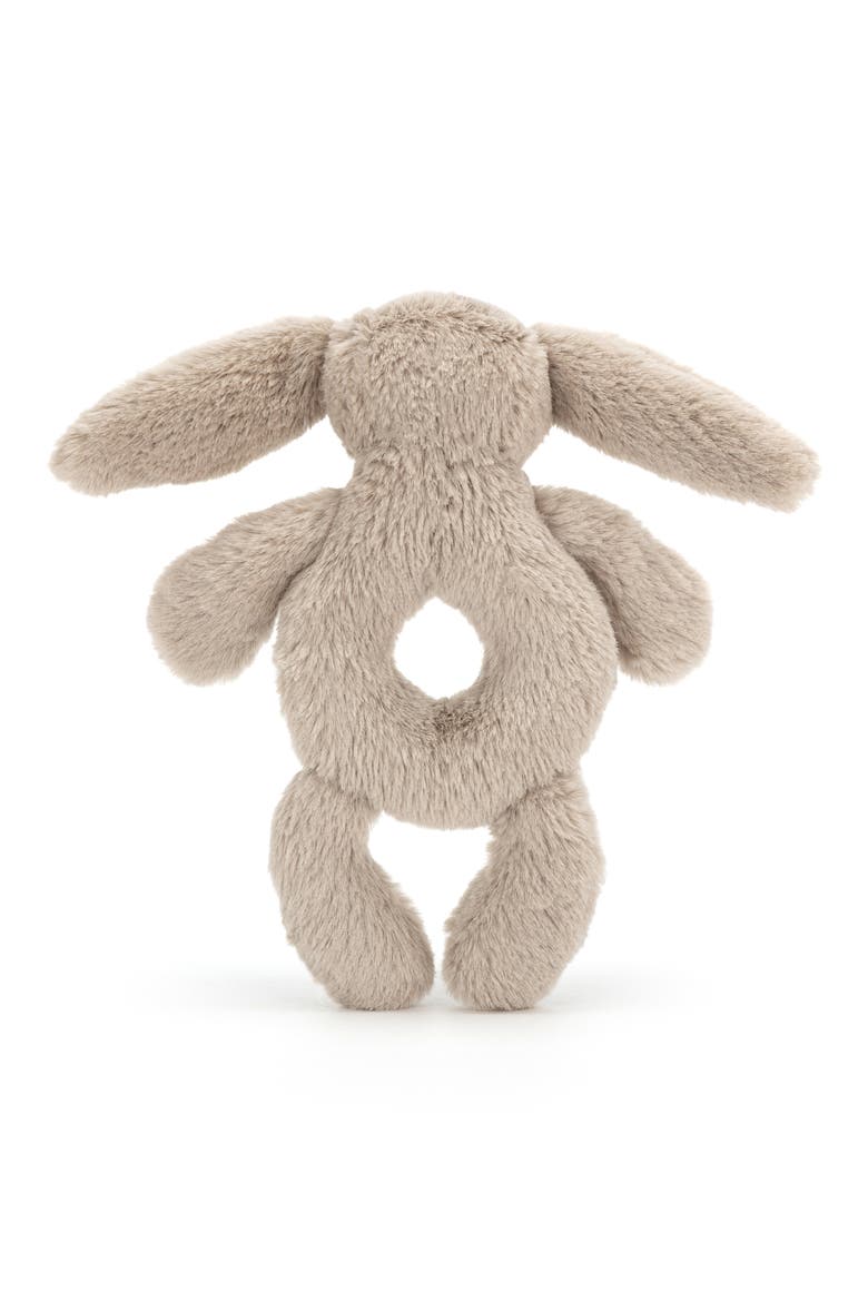 Bashful Bunny 7-Inch Ring Rattle, Alternate, color, BROWN