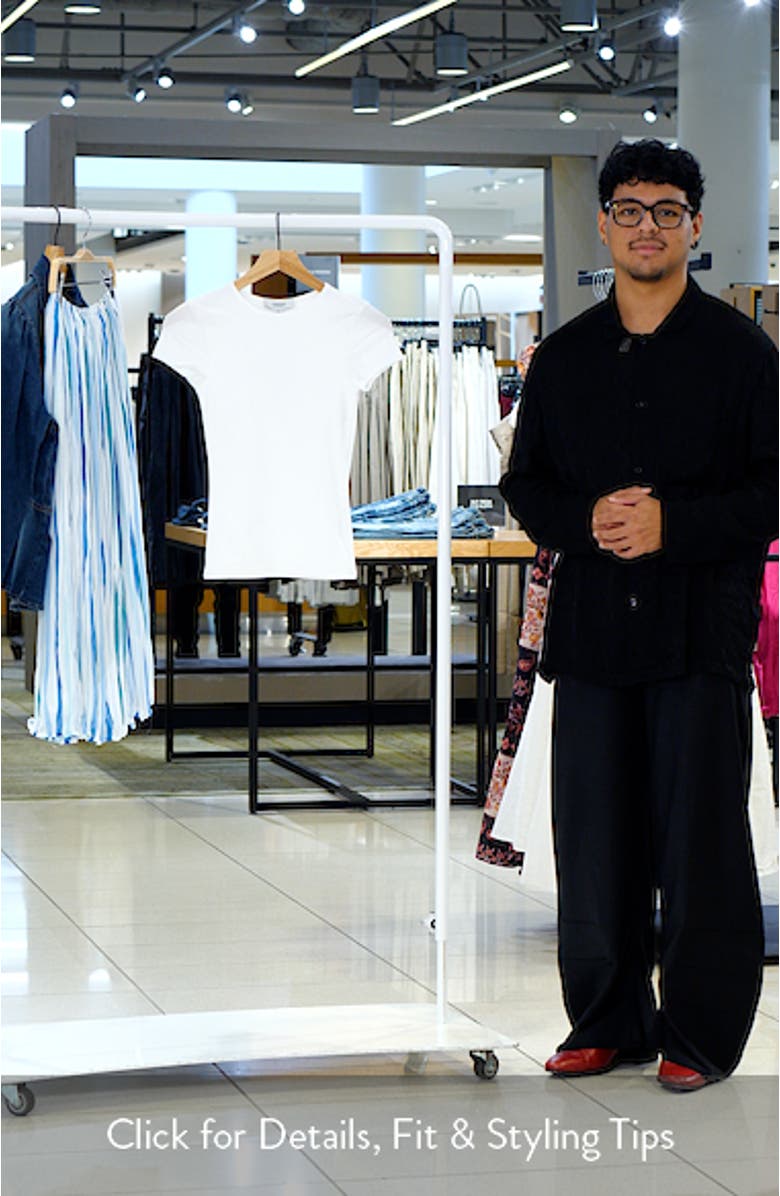 Strech Cotton Cap Sleeve T-Shirt, sales video thumbnail