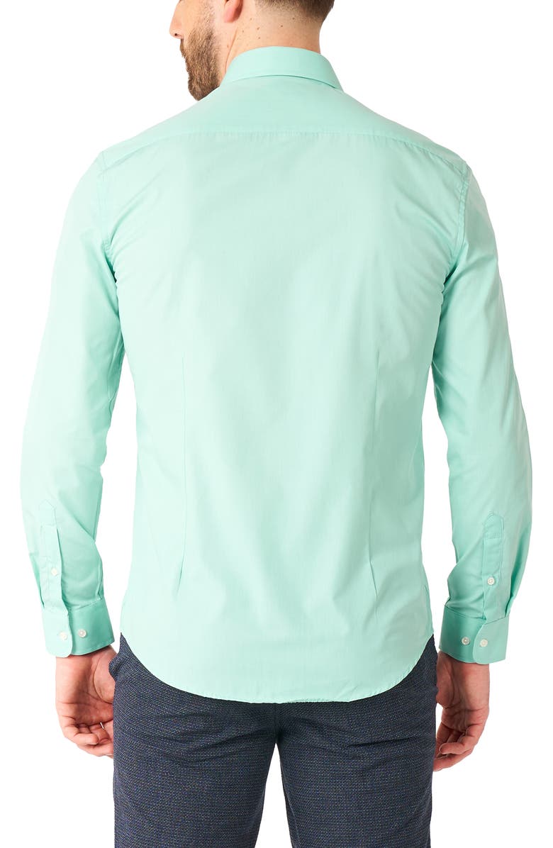 OppoSuits Magic Mint Button-Up Shirt, Alternate, color, Teal/Mint