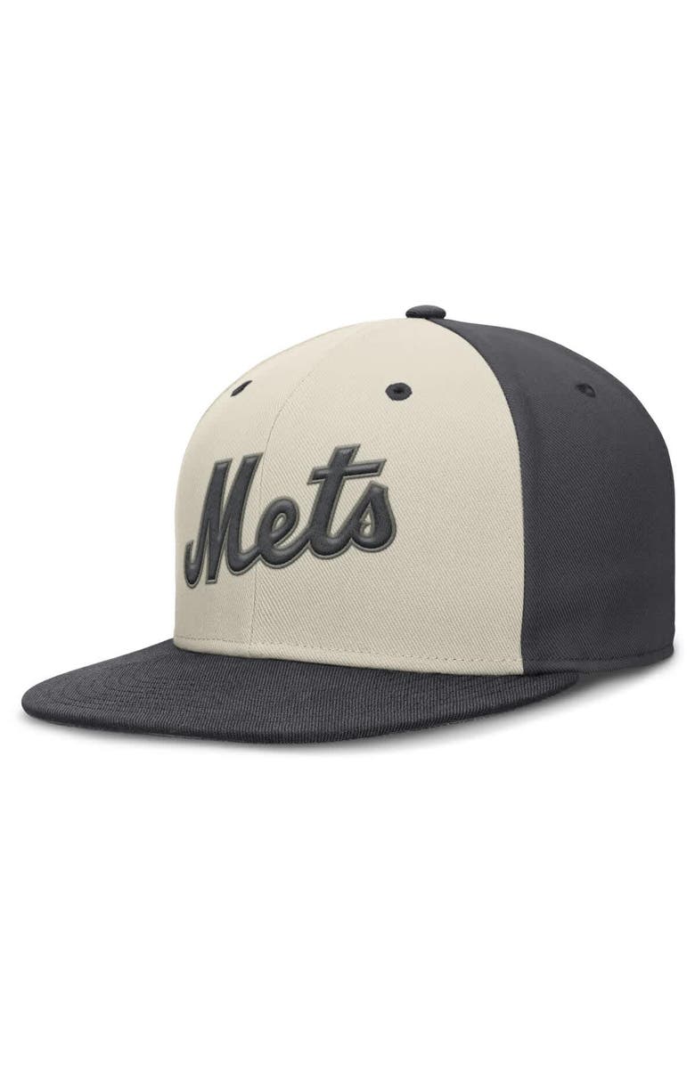 Nike Men's Nike Cream New York Mets Dri-FIT True Fitted Hat, Alternate, color, Cream