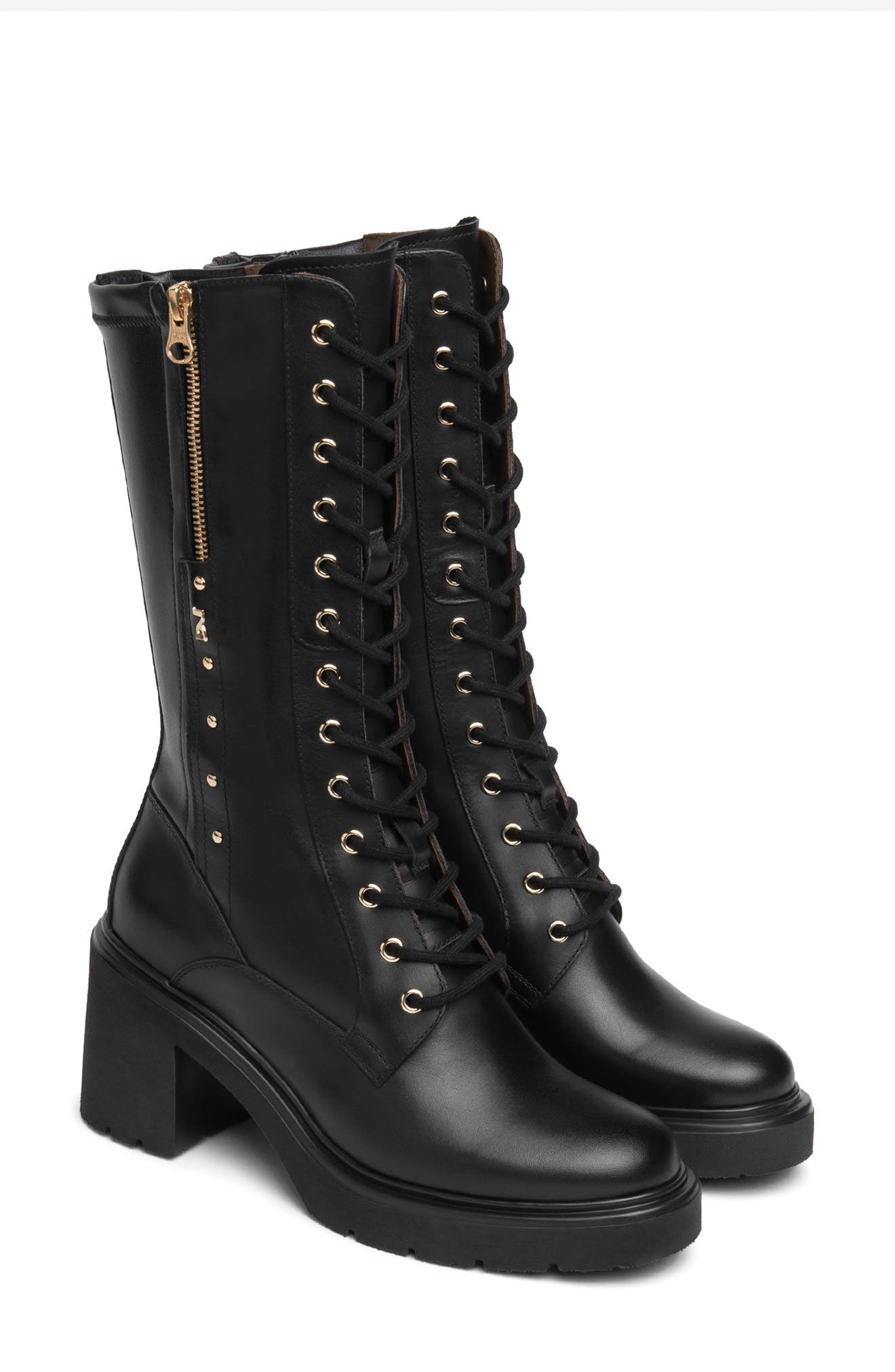 Stretch Combat Boot, Main, color, BLACK