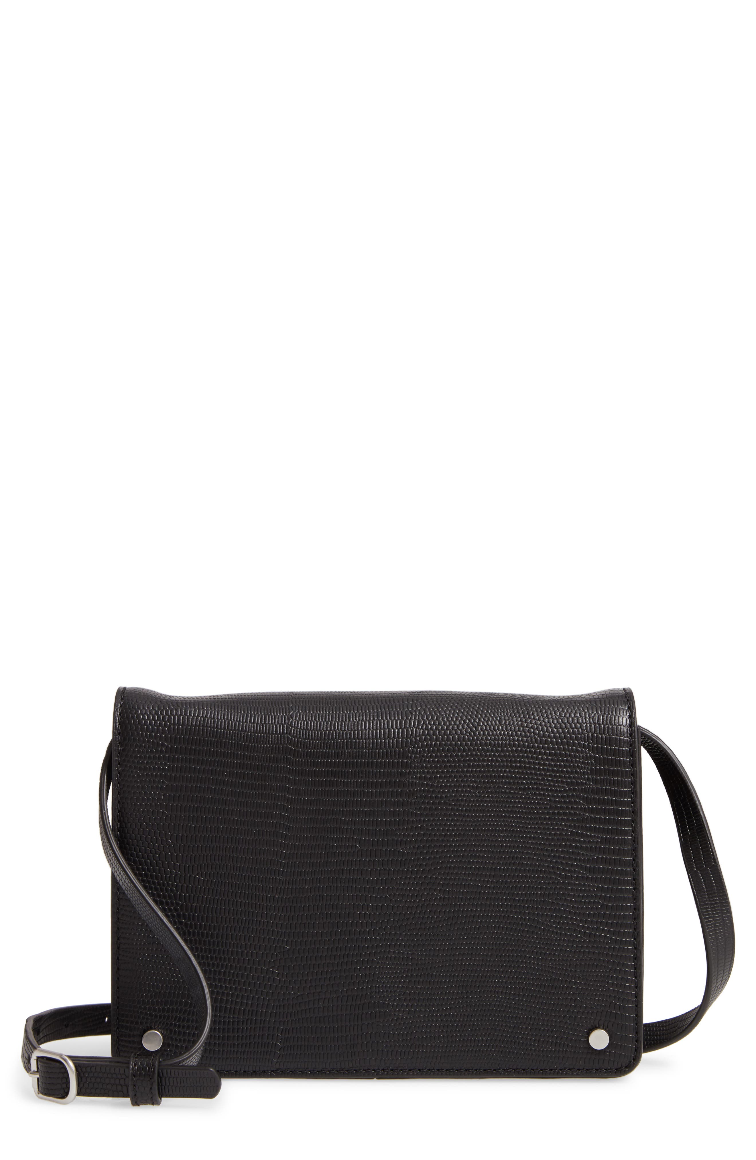 Treasure & Bond Mini Lex Leather Crossbody Bag, Main, color, 