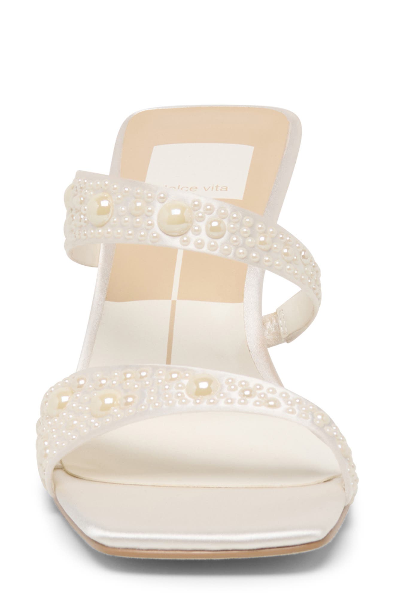 Dolce Vita Mahala Embellished Slide Sandal, Alternate, color, Ivory Stella