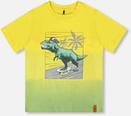 Deux par Deux Organic Cotton Jersey T-Shirt with Print