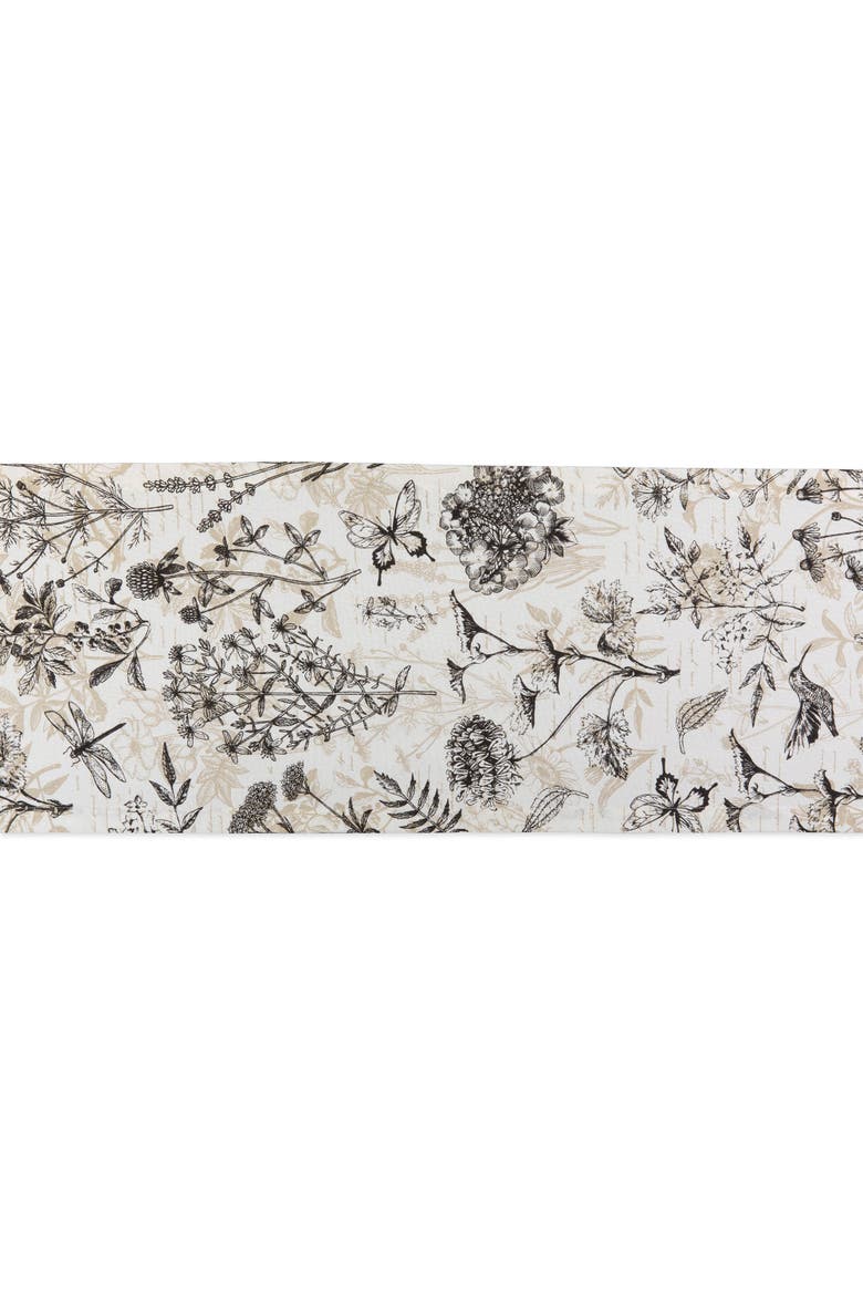 Botanical Print Table Runner, Alternate, color, Botanical Print