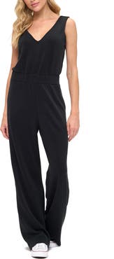 O.L. Sleeveless Scuba Knit Jumpsuit