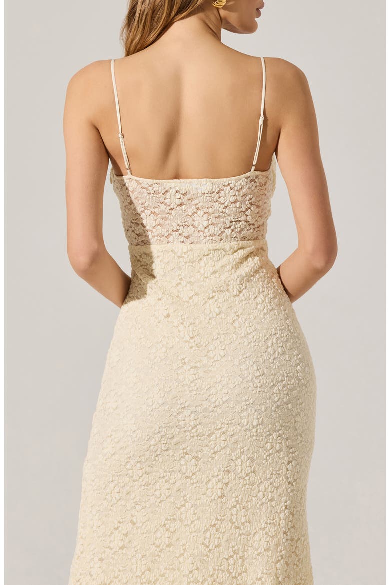 Floral Lace Knit Dress, Alternate, color, CREAM