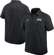 Nike Men's Nike Black TCU Horned Frogs Woven Polo