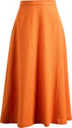 WAYF x Hannah Lovey Porter Capri Linen Blend Midi Skirt